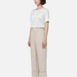 Pantaloni in Tencel Beige