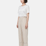 Pantaloni in Tencel Beige