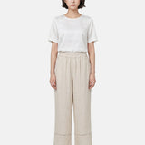 Pantaloni in Tencel Beige