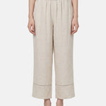 Pantaloni in Tencel Beige