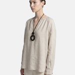 Blusa in Tencel Beige