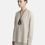 Blusa in Tencel Beige