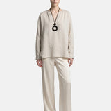 Blusa in Tencel Beige