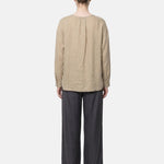 Blusa in Tencel Beige Scuro