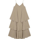 Vestito in Viscosa Beige