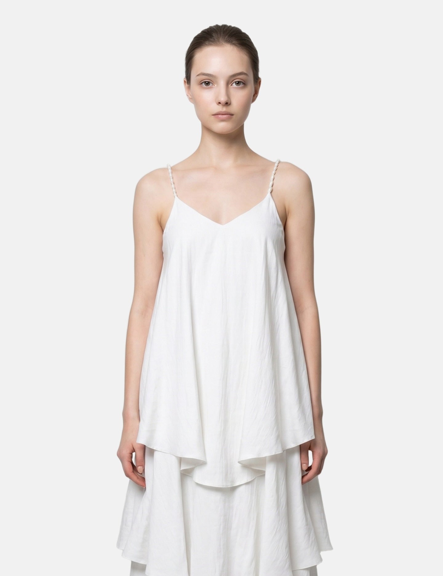 Vestito in Viscosa Bianco