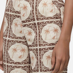 Pantaloni in Poliestere Marrone