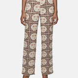 Pantaloni in Poliestere Marrone