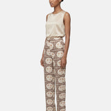 Pantaloni in Poliestere Marrone