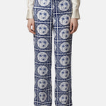 Pantaloni in Poliestere Blu Scuro