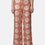 Pantaloni in Poliestere Rosso