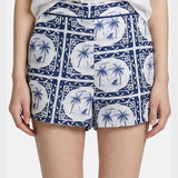 Pantaloncino in Poliestere Blu Scuro