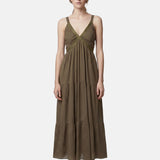 Vestito in Cotone Marrone