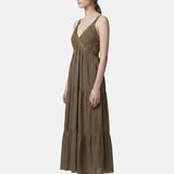 Vestito in Cotone Marrone
