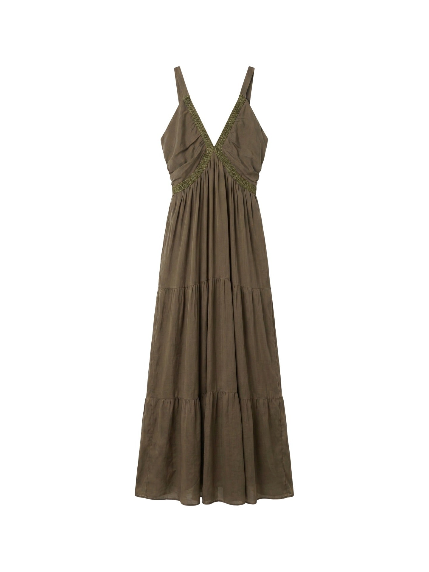 Vestito in Cotone Marrone
