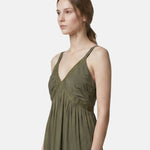 Vestito in Cotone Verde Militare