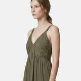 Vestito in Cotone Verde Militare