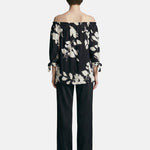 Blusa in Viscosa Nero
