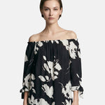 Blusa in Viscosa Nero