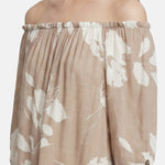 Blusa in Viscosa Beige Scuro