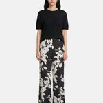 Pantaloni in Viscosa Nero