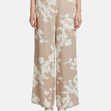 Pantaloni in Viscosa Beige Scuro