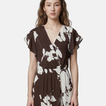 Vestito in Viscosa Marrone