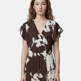 Vestito in Viscosa Marrone