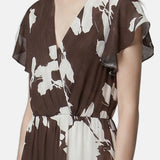 Vestito in Viscosa Marrone