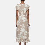 Vestito in Viscosa Beige Scuro
