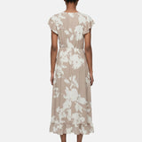 Vestito in Viscosa Beige Scuro