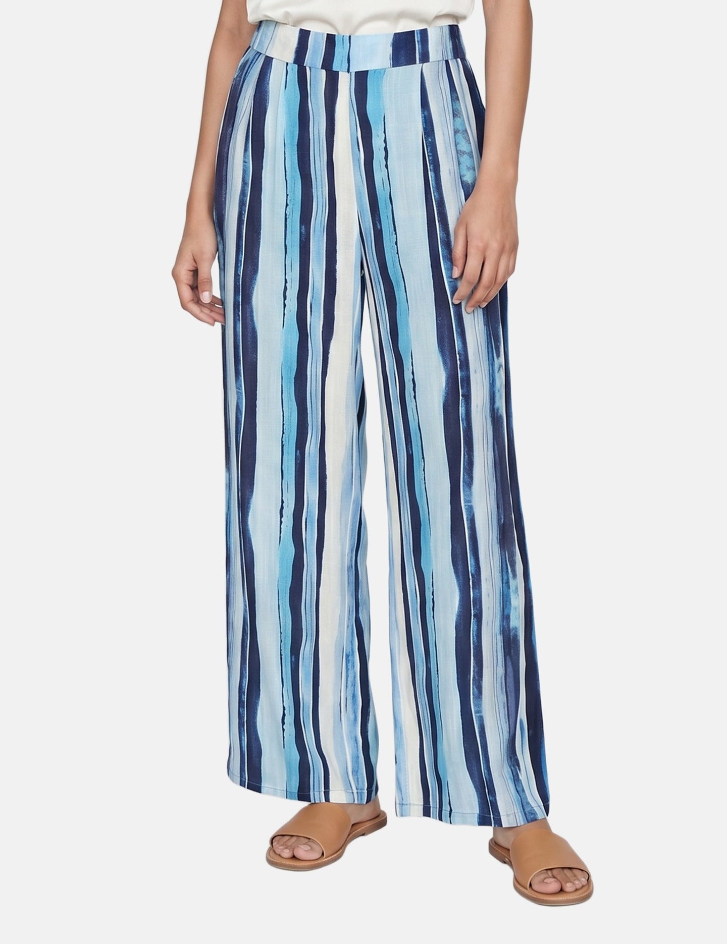 Pantaloni in Viscosa Blu