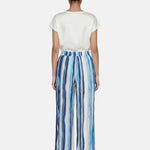 Pantaloni in Viscosa Blu