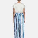 Pantaloni in Viscosa Blu