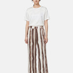 Pantaloni in Viscosa Marrone