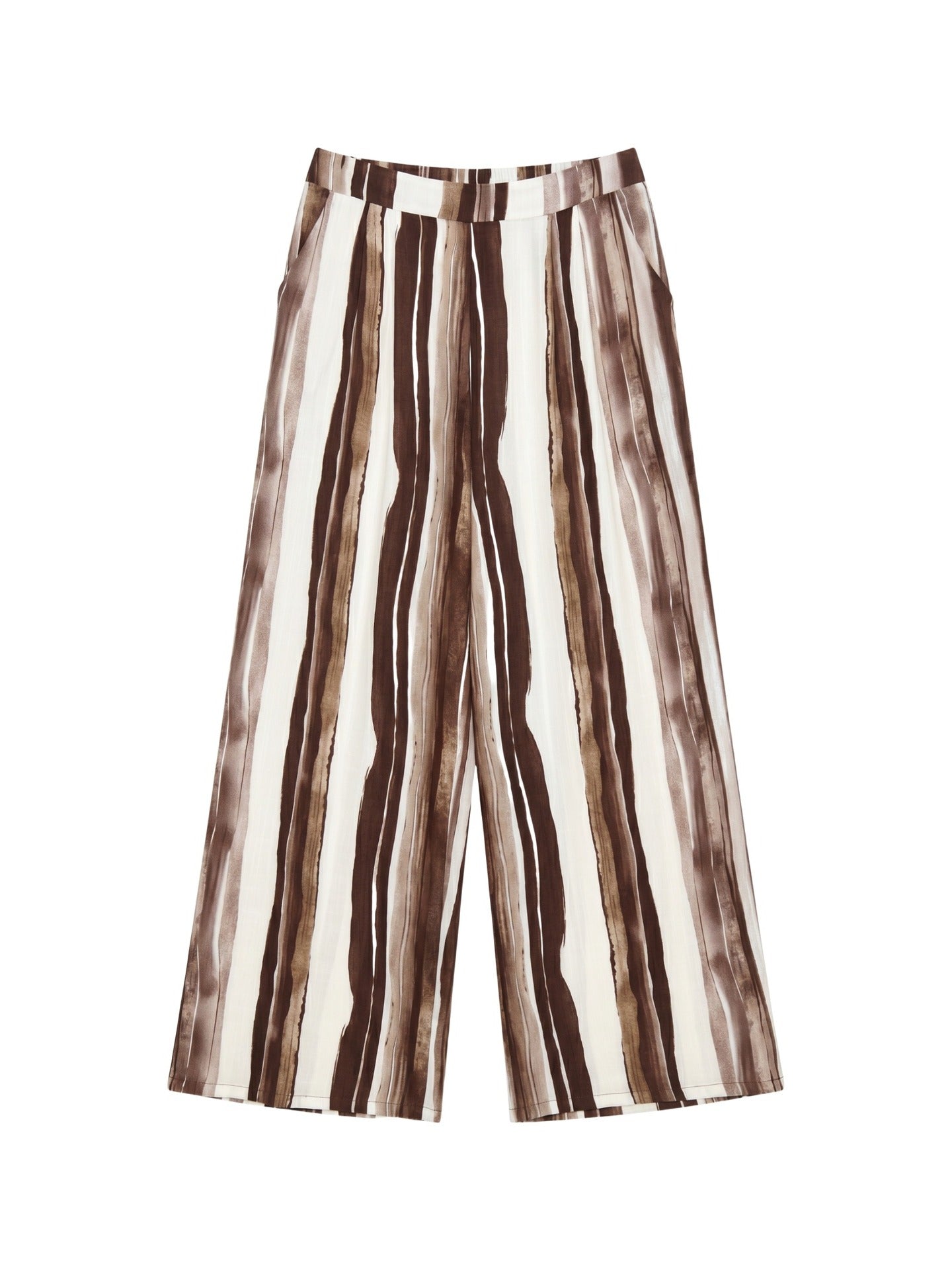 Pantaloni in Viscosa Marrone