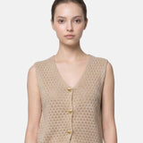 Canotta in 100% Acrilico Beige