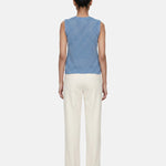 Canotta in 100% Acrilico Blu Jeans