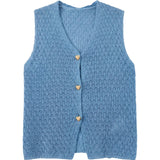 Canotta in 100% Acrilico Blu Jeans