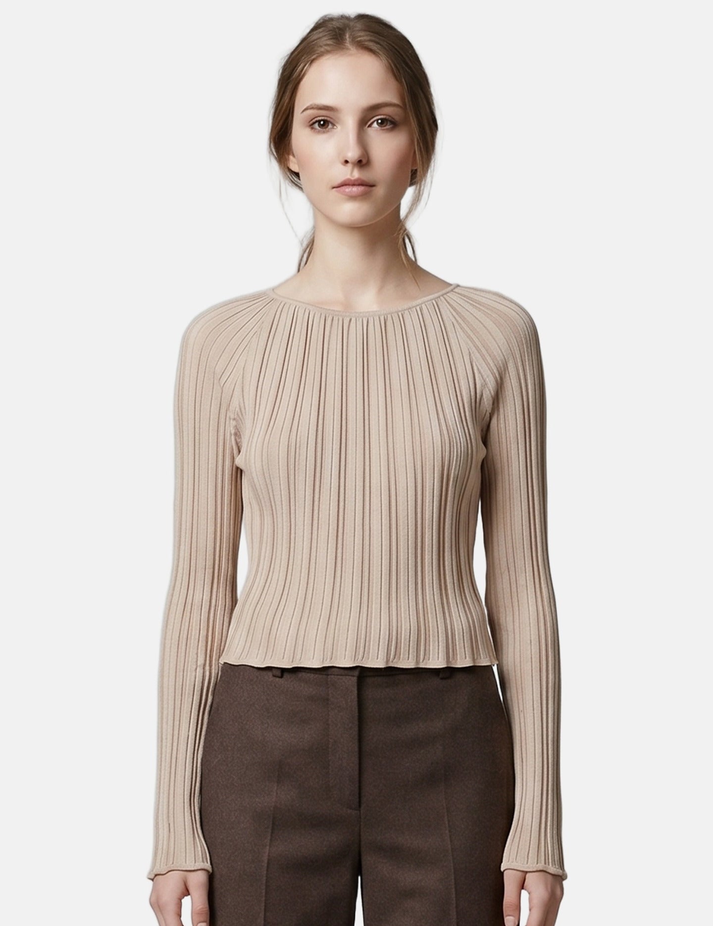 Maglieria in Lyocell Beige