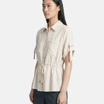 Camicia in Viscosa Beige