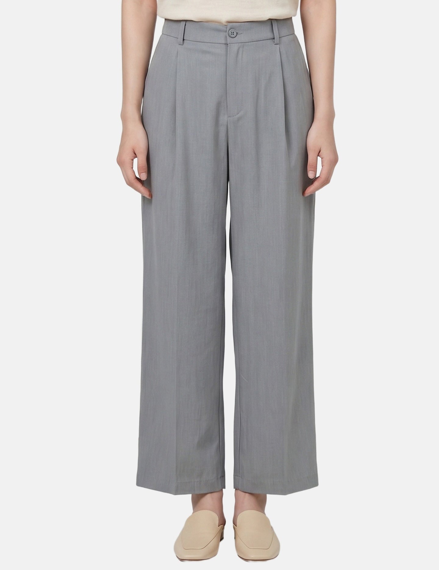 Pantaloni in Viscosa Blu Jeans