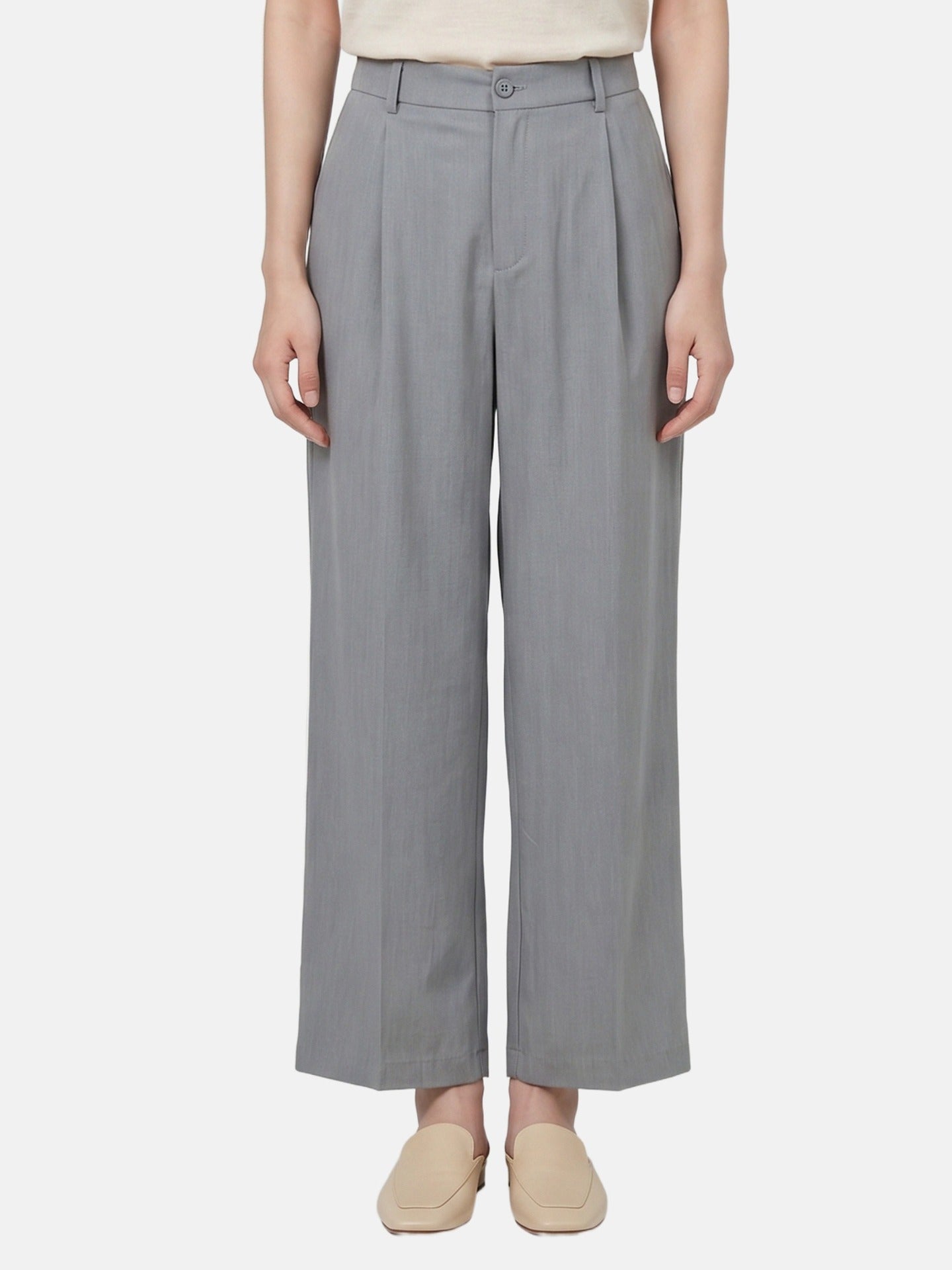 Pantaloni in Viscosa Blu Jeans