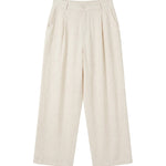 Pantaloni in Viscosa Beige