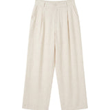Pantaloni in Viscosa Beige