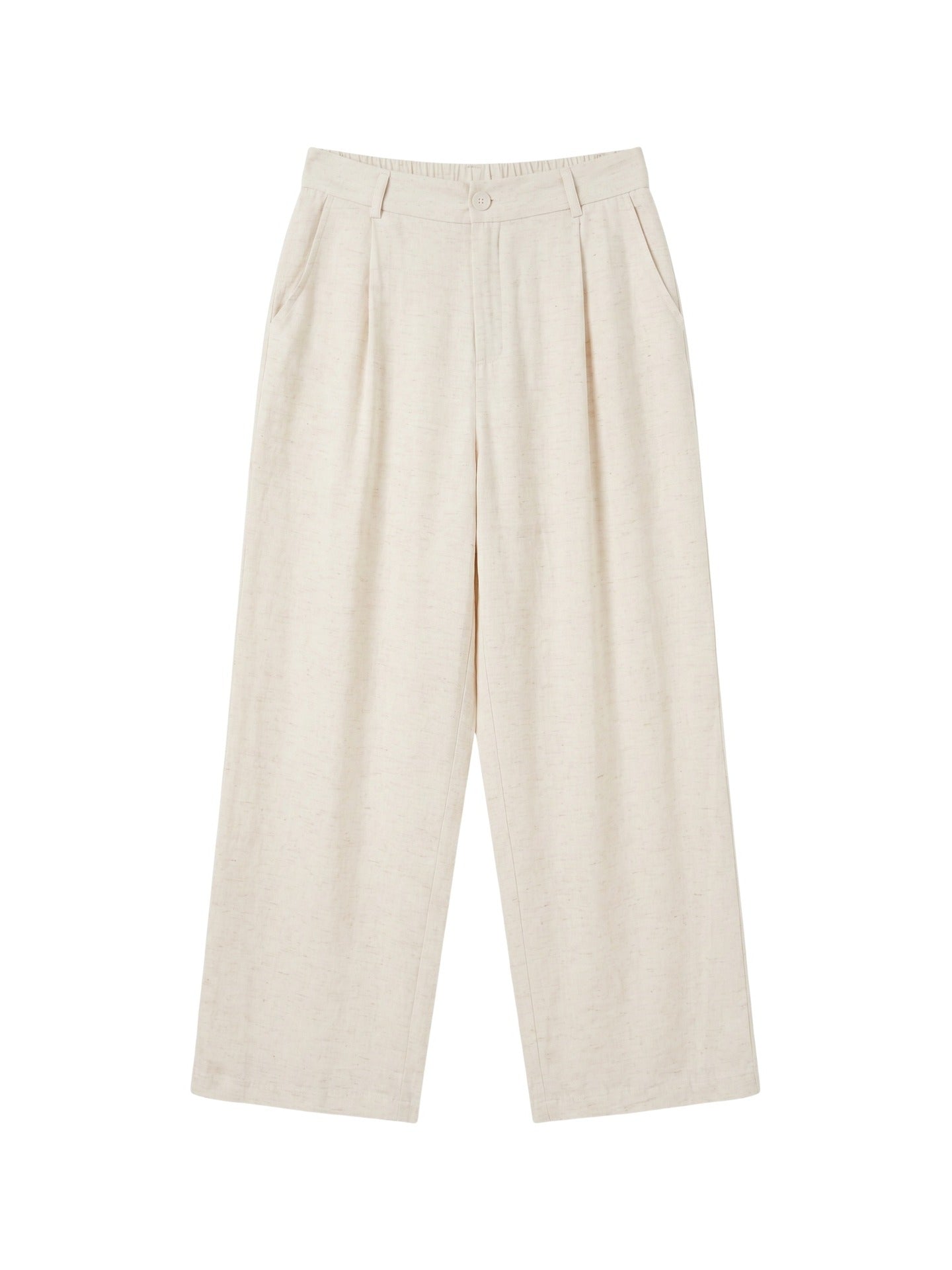 Pantaloni in Viscosa Beige
