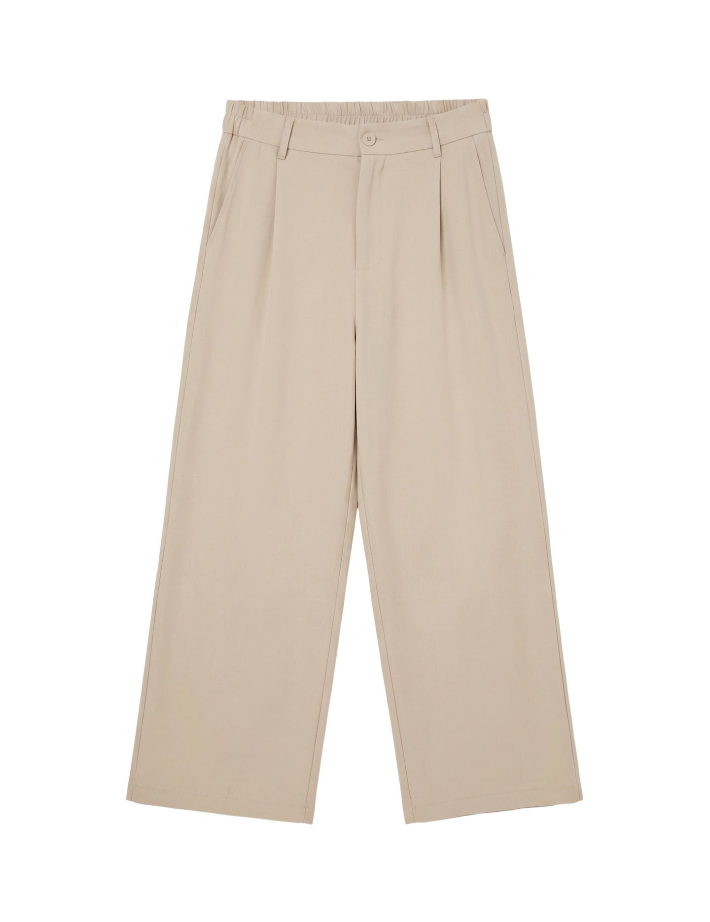 Pantaloni in Viscosa Beige Scuro