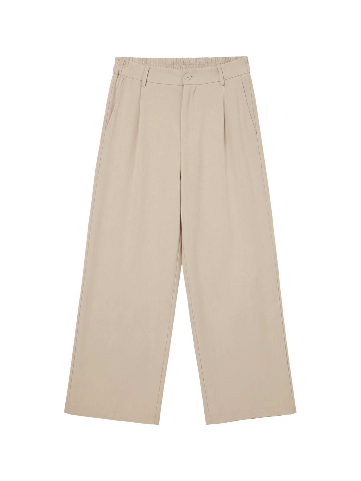 Pantaloni in Viscosa Beige Scuro