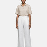 Pantaloni in Viscosa Bianco