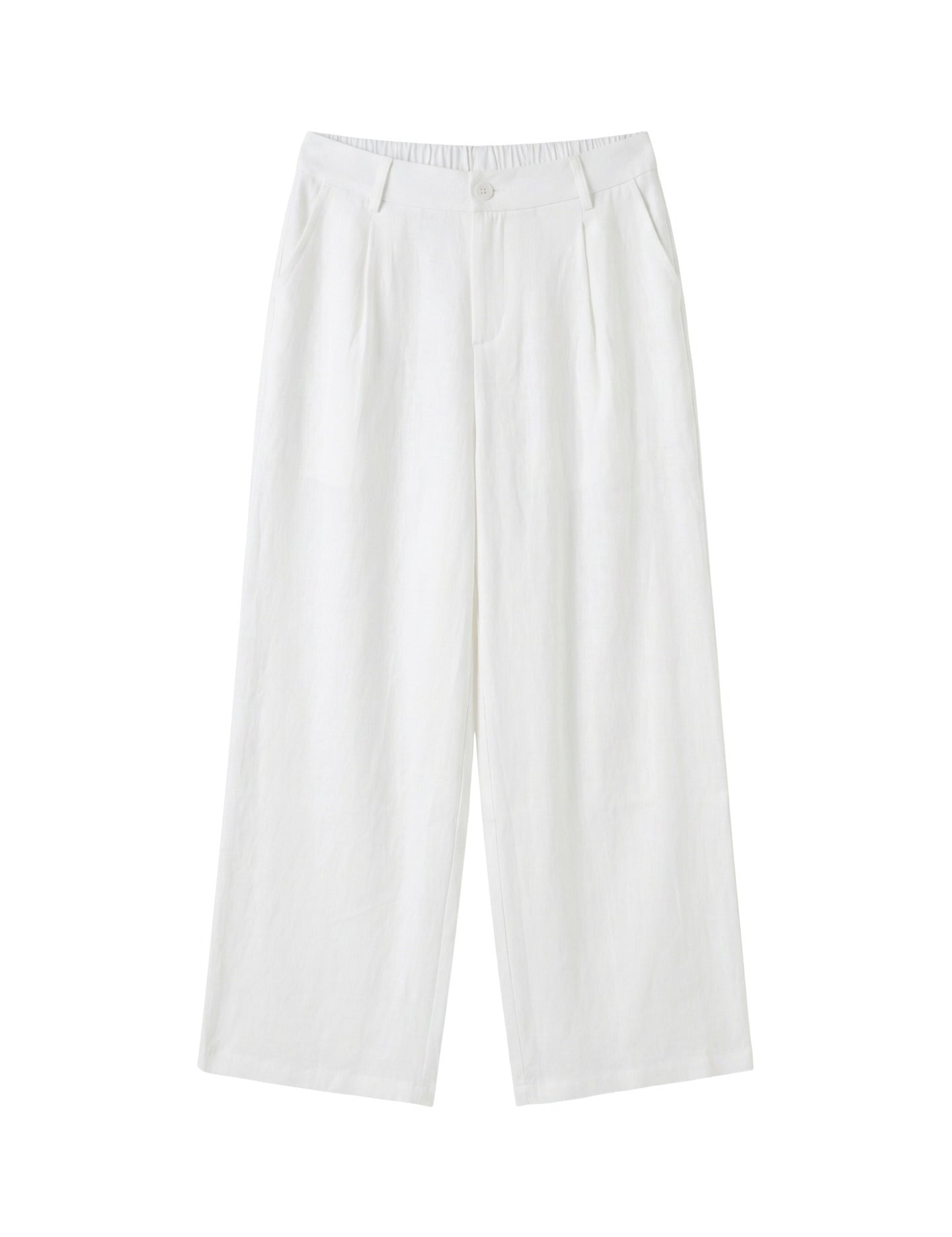 Pantaloni in Viscosa Bianco